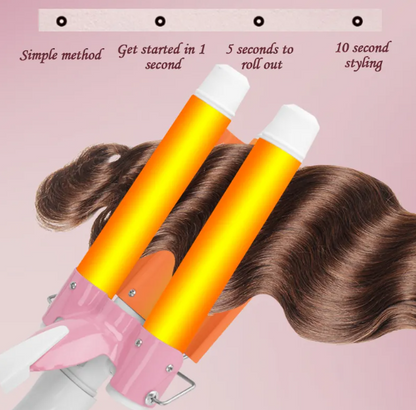 HAIR WAVER 3 Barrel Curling Iron